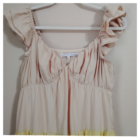 English Factory Sweet Heart Color Block Maxi Dress Size Small - Picture 4 of 5